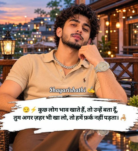 Kisi ko jalane ki attitude shayari