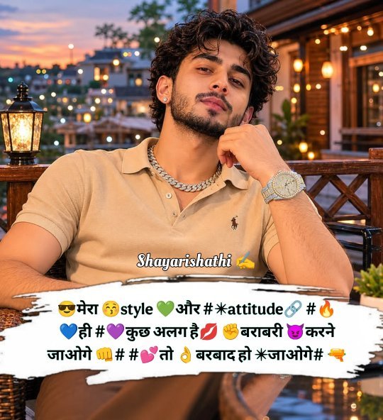 Mera Style Aur Attitude Shayari In Hindi